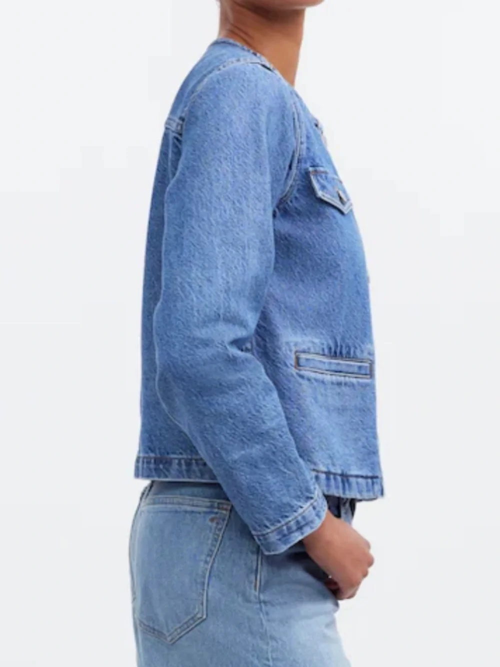 Madewell Denim Lady Jacket in Lakecourt Wash - Picture 7 of 8